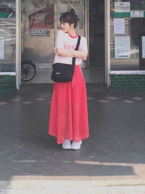 台湾旅行の服装スカート